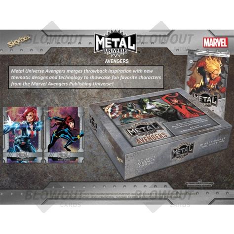 metal universe avengers box|marvel metal universe hobby box.